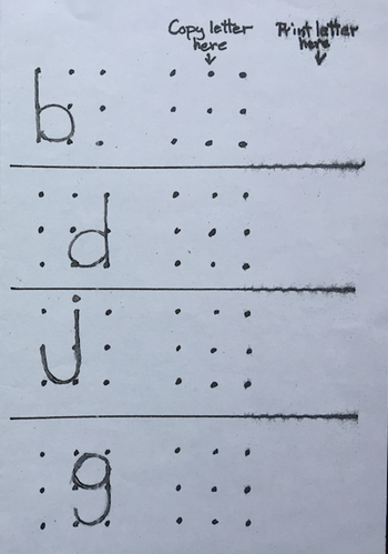 Letter Matrix Sample